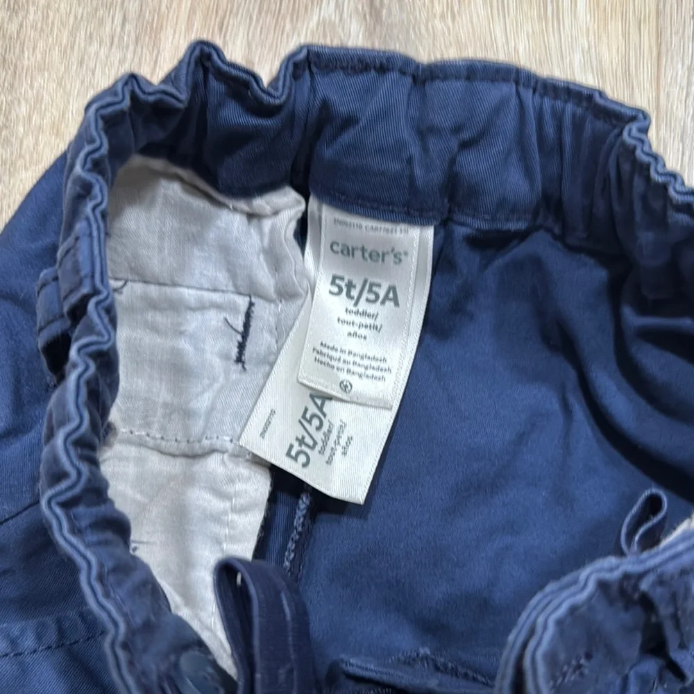 Carter's Blue Tailored Cotton Shorts